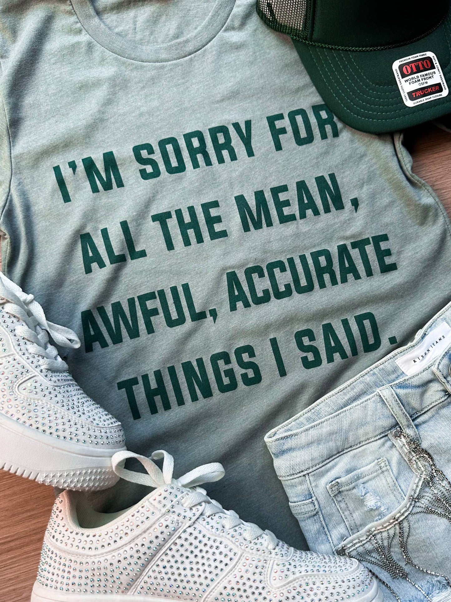 I'm Sorry Sarcastic Graphic Tee: M