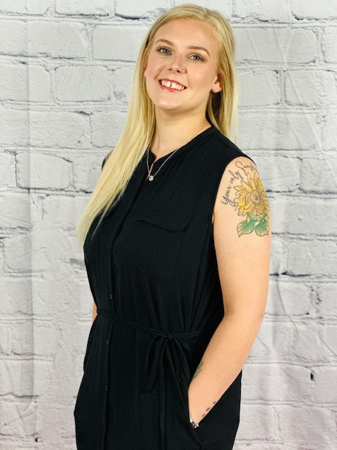 Party in the Front Button Dress