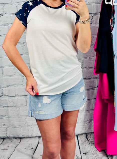 Star Shoulder Tee