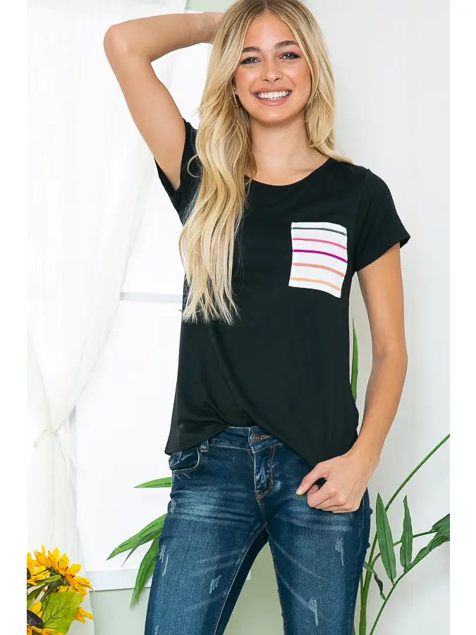 Pocket Full of Stripes Tee