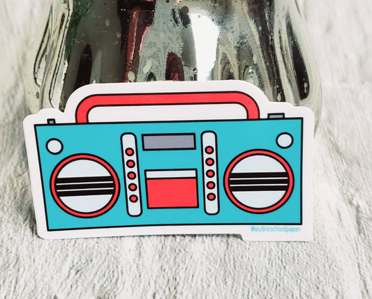 Boombox Vinyl Sticker