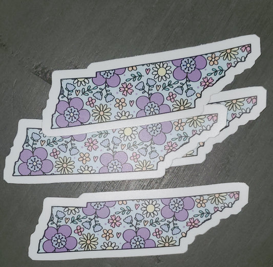 Tennessee Floral Sticker
