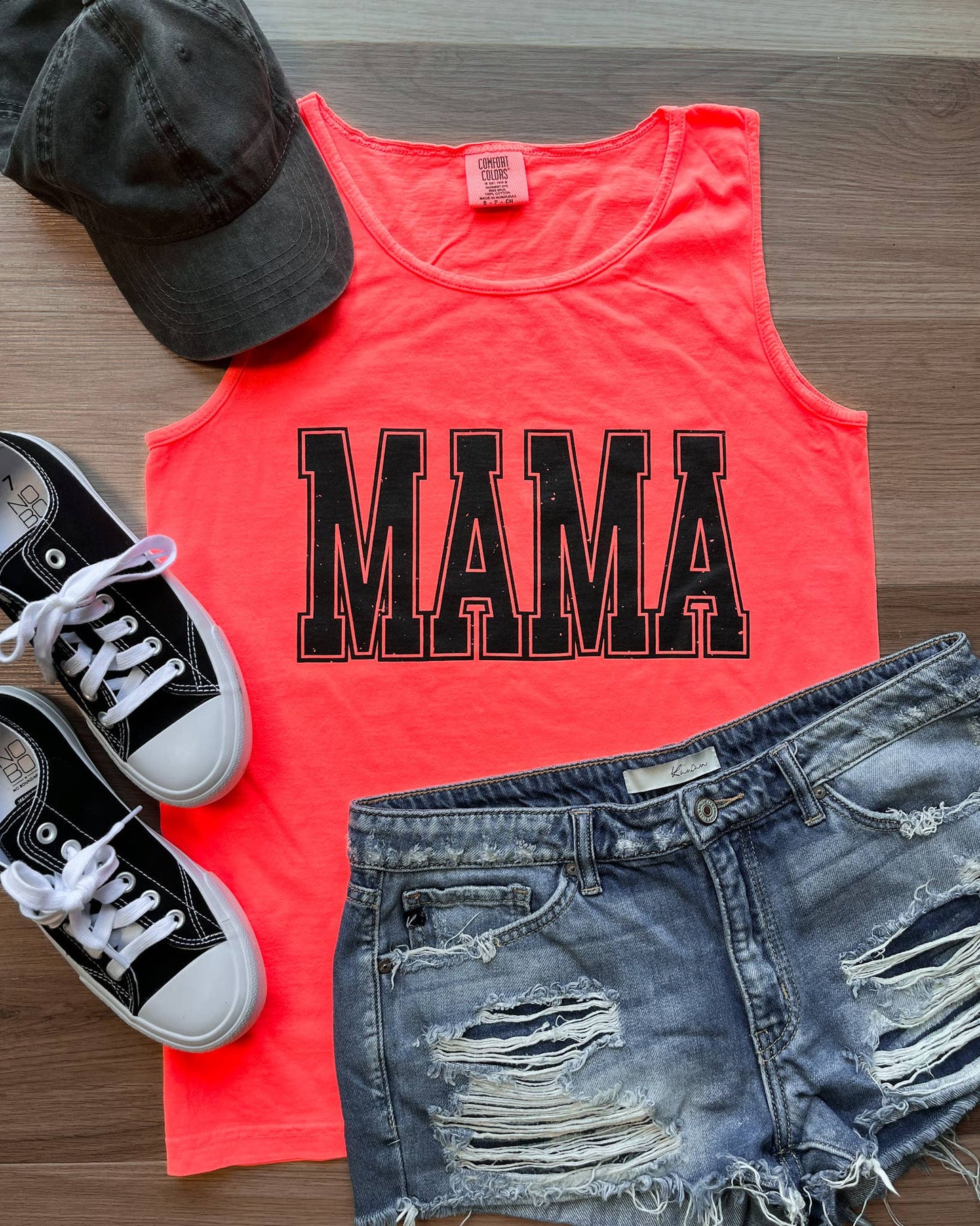 Mama Neon Comfort Colors Tank