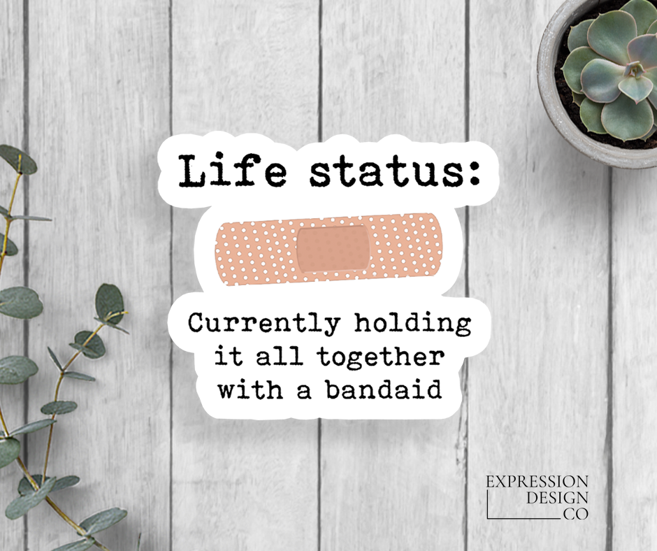 Life Status Vinyl Sticker