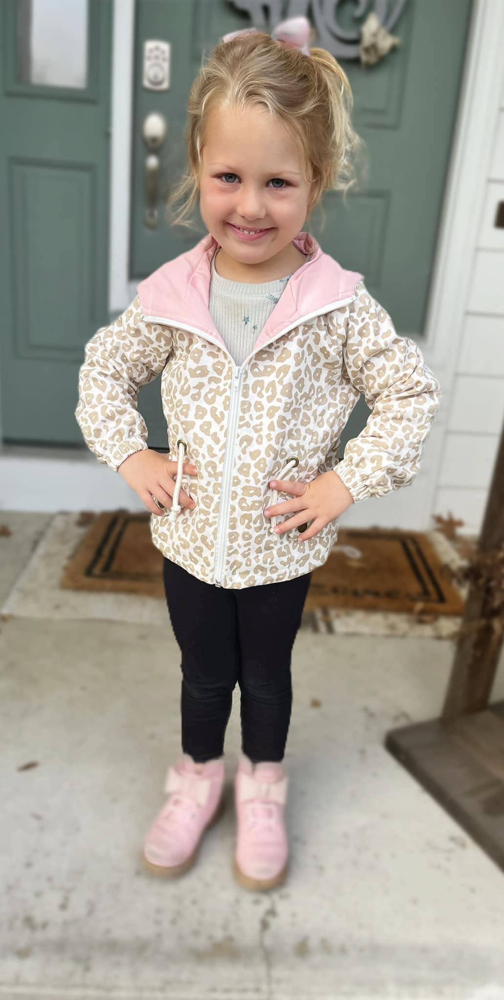 RTS: Neutral Leopard Windbreaker