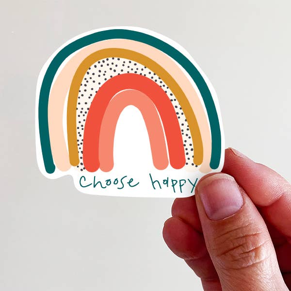 Choose Happy Vinyl Sticker