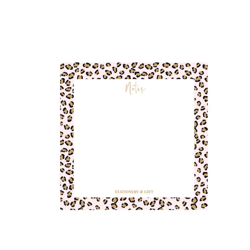Notepad | Pink leopard Notes