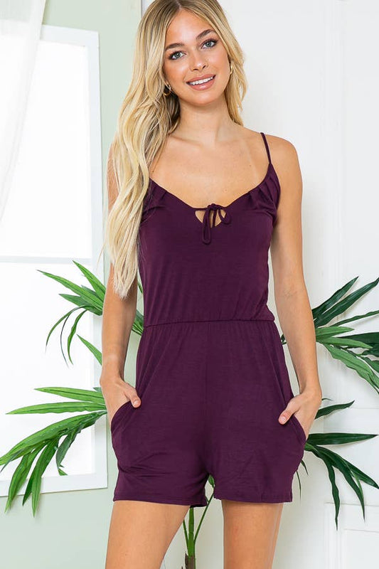Plum Pocket Romper