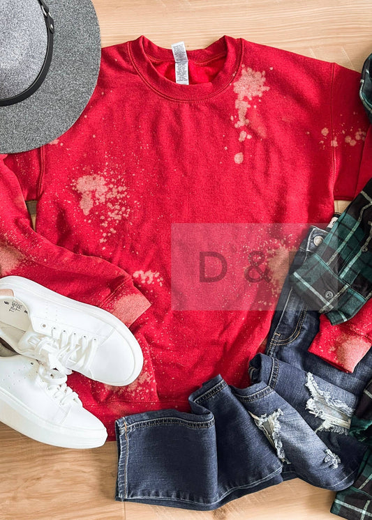 Bleach Splatter Crewneck Sweatshirt