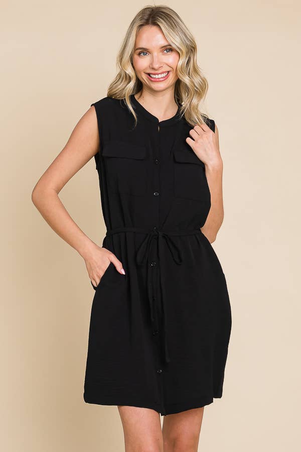 Party in the Front Button Dress