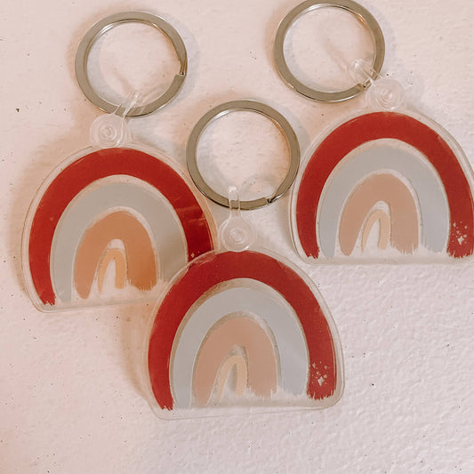 Acrylic Rainbow Keychain