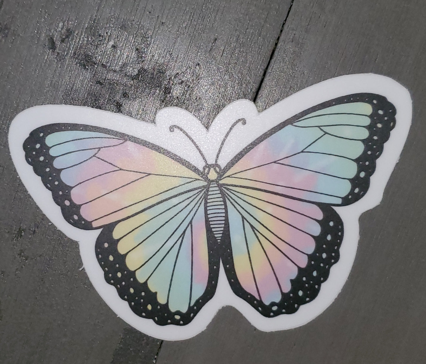 Butterfly Tye Dye Sticker
