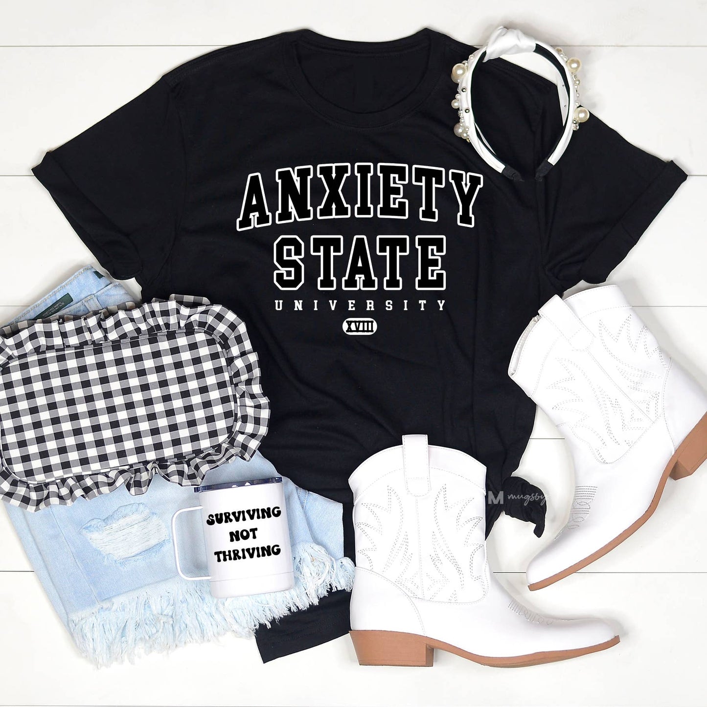 Anxiety State University Graphic Tee