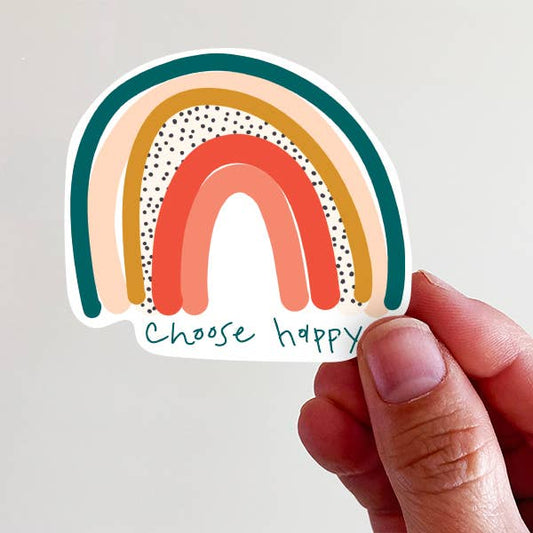 Choose Happy Vinyl Sticker